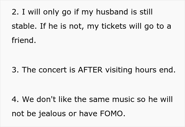 Once-In-A-Lifetime Concert Leaves Woman In A Turmoil Of Guilt As Husband Ails In The ICU