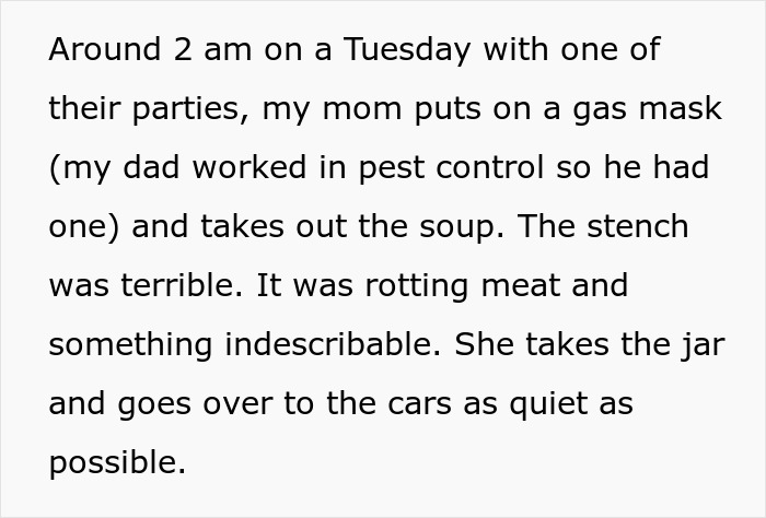 New Neighbors Disregard Requests, Woman Puts Rotten Soup In Their Cars