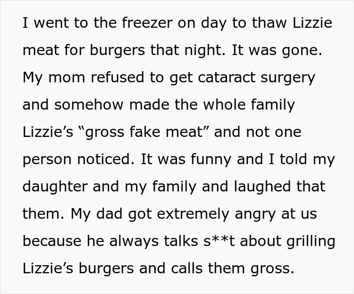 Couple Take Offense At Grandkid’s Veggie Meat, But Don’t Notice A Thing When They Eat It By Mistake