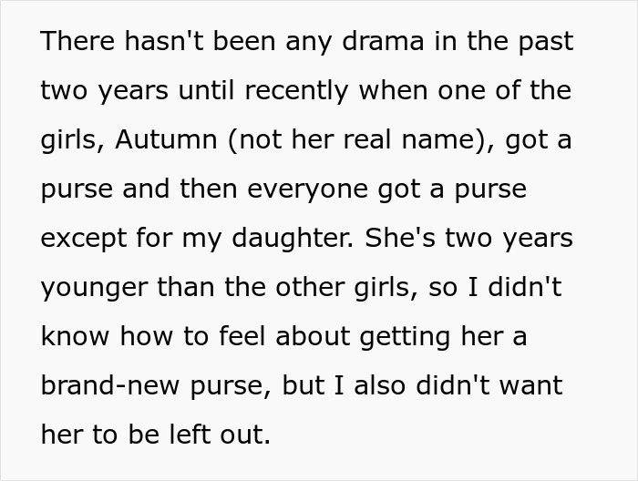 "AITA For Getting My Daughter A Designer Bag When Not Everyone In The Group Could Afford It?"