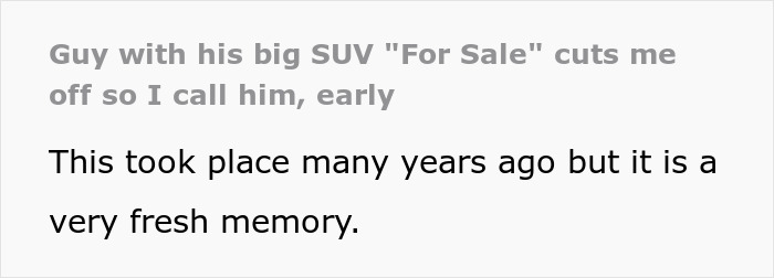 Guy Thinks He Can Cut In Traffic, Suffers Every Morning For 9 Days After Driver Takes Revenge