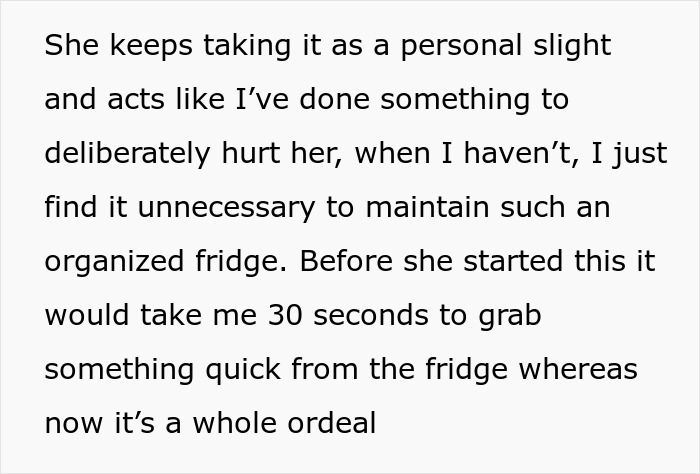 "AITA For Telling My Wife I Hate Her Fridgescaping?"