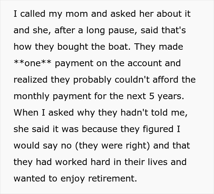 Drama Erupts After Mom Takes $30K Loan In Child's Name To Buy Boat, They Want To Report Her