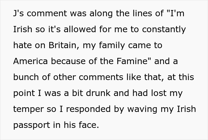 Irish American Mocks A British Guy, Gets A Reality Check After He Waves Passport In His Face