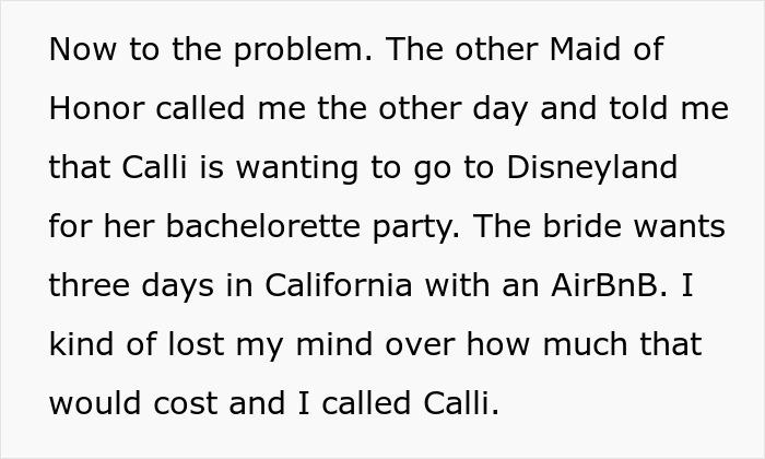 Bride Wants A 3 Day Destination Bachelorette Party At Disney  Loses It When MOH Backs Out - 1