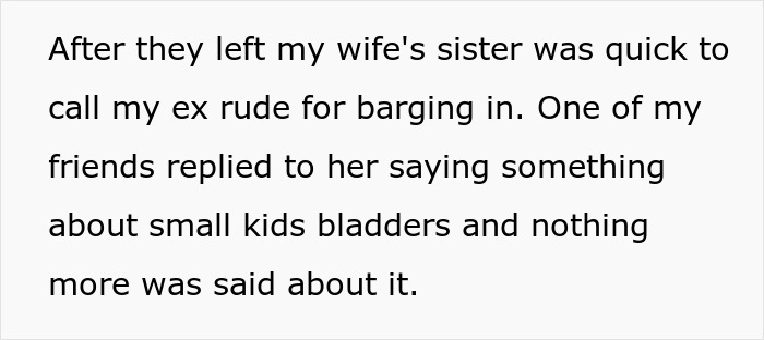 Ex-Wife Asks Man To Let Her Kid Use Bathroom, His New Wife And SIL Are Livid That He Allowed It