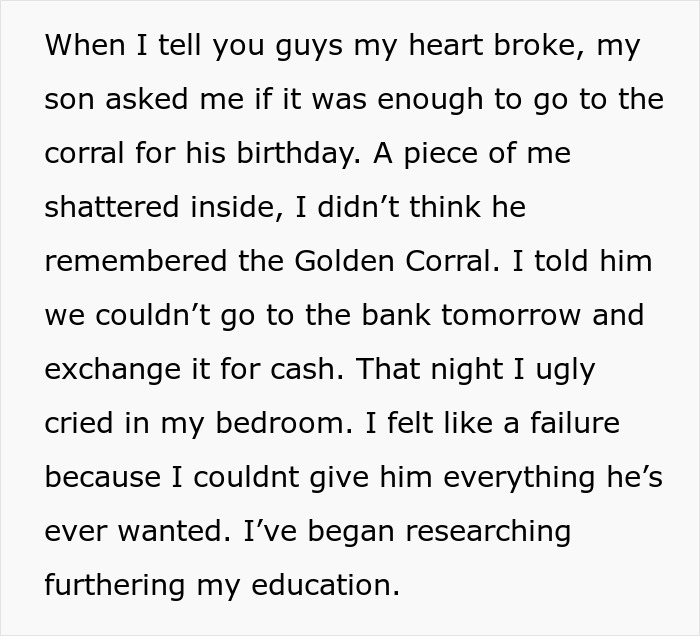 Single Dad Struggles To Make Ends Meet, 7 Y.O. Saves Up And Takes Them Both To Golden Corral