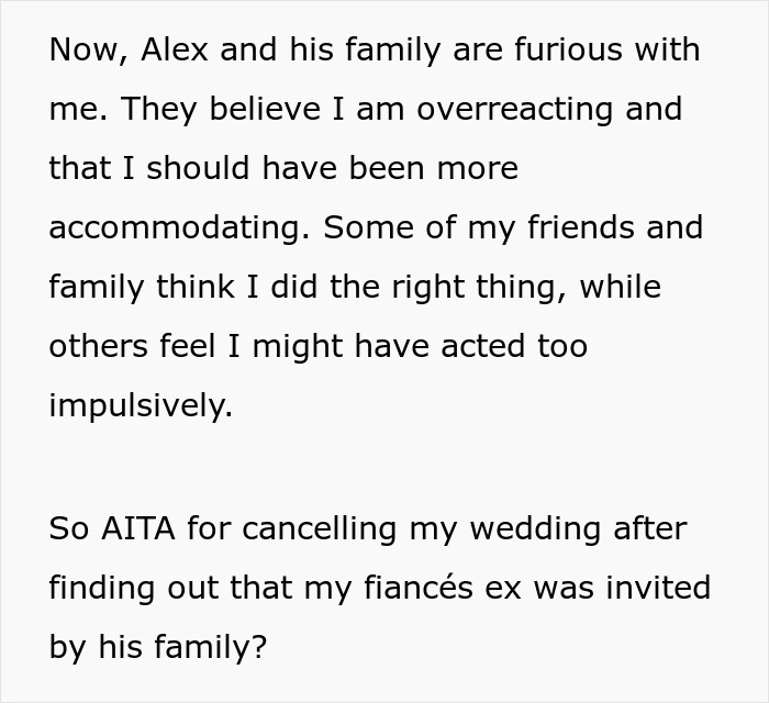 In-Laws Go Behind Bride’s Back And Invite Banned Guest To The Wedding, She Cancels The Whole Thing