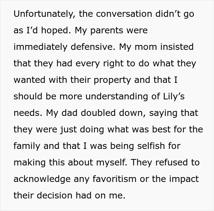 “Family Comes First”: Man Refuses To Help Parents After They Give Their House To Sister