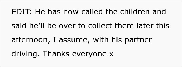 Ex Wants To See His Kids But Won’t Lift A Finger, Livid When Mom Refuses To Drive Them To See Him