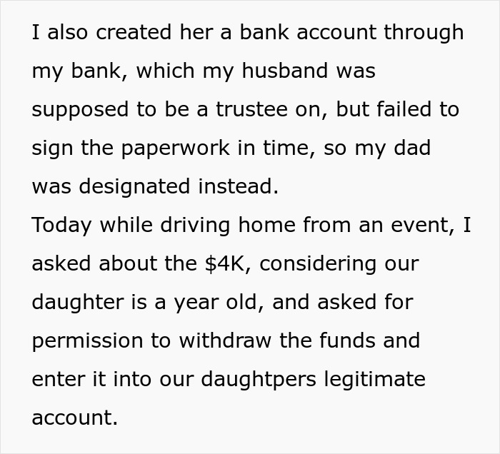 Entitled Man Splurges $4K Dad Gifted To His Kid, Puts Blame On Wife When She Asks Where It Went