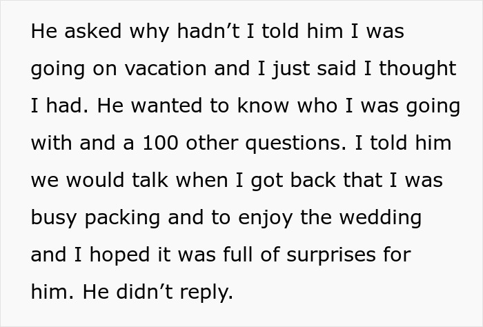 Guy Plans On Cheating With Ex During Family Wedding, Doesn't Bring His GF, Gets A Surprise