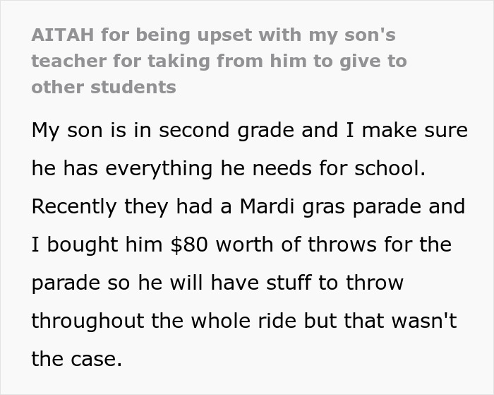 Teacher Forces Boy To Give Up $80 Worth Of Throws To Wasteful Classmate, Mom Retaliates