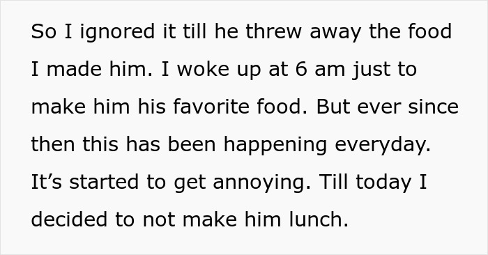 Husband’s “Work Wife” Wins Over His Stomach, So His Actual Wife Stops Making Him Lunches