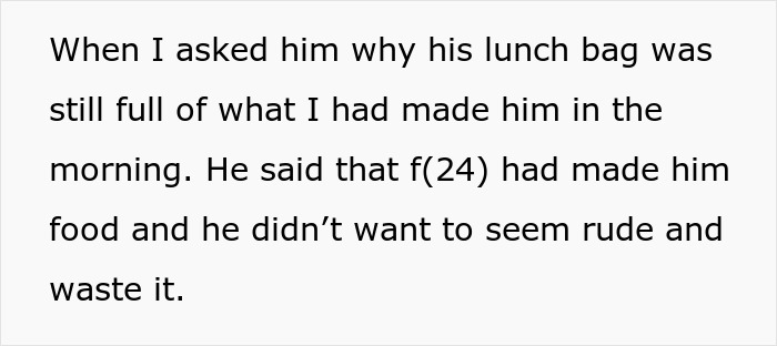 Husband’s “Work Wife” Wins Over His Stomach, So His Actual Wife Stops Making Him Lunches