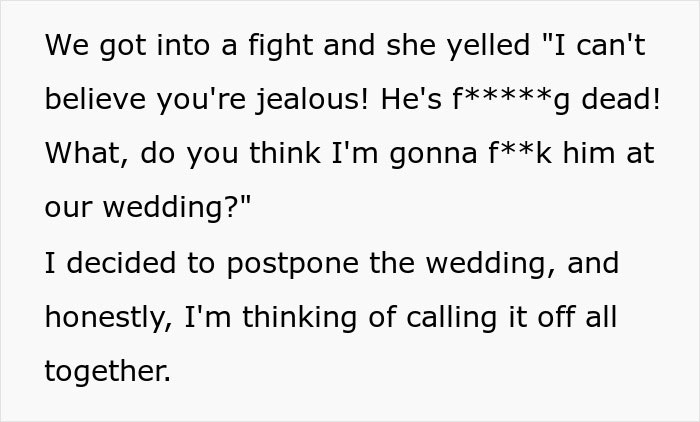 Man Starts Doubting If He Wants To Go Through With His Wedding After Fiancée’s Unhinged Request