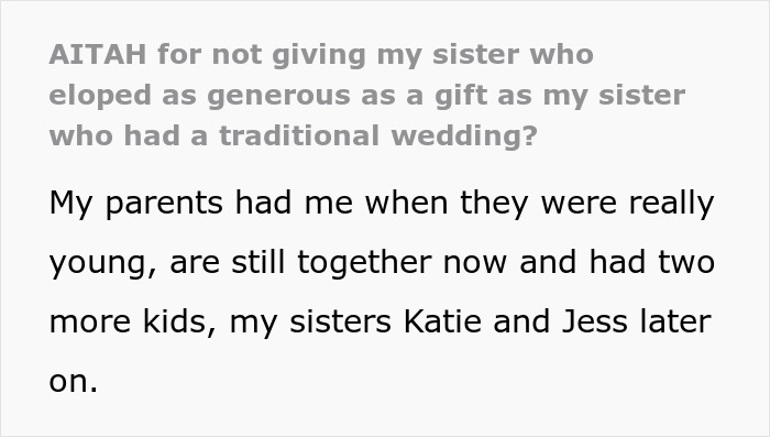 Drama Ensues After Woman Finds Out About A Wedding Gift Her Brother Got For Sister