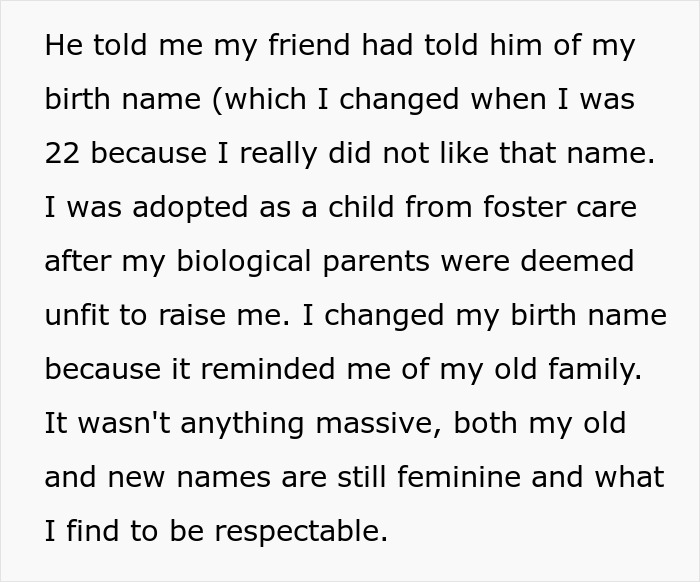 Lady Changes Birth Name At 22 To Forget The Past, BF Finds Out And Starts Using It, She Dumps Him