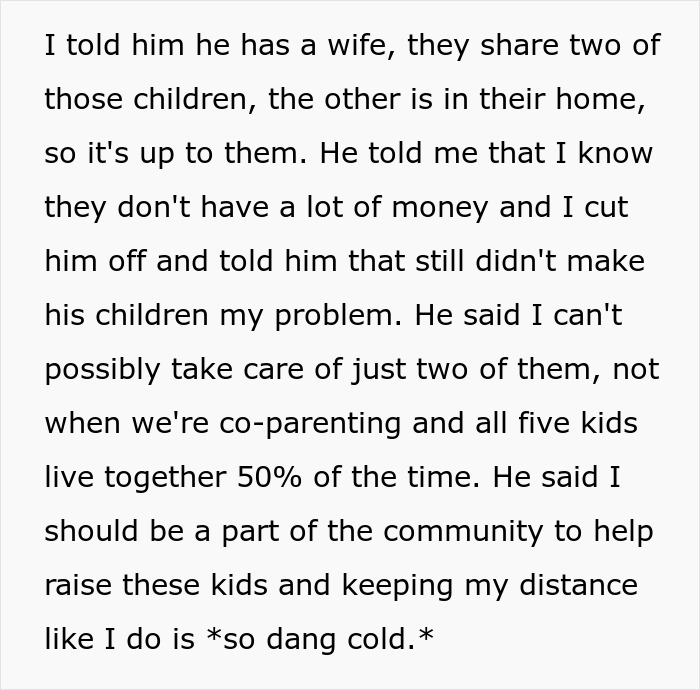 “AITA For Reminding My Ex I’m Only Responsible For Our Children And Not All Of His Kids?”