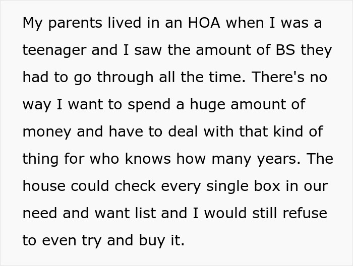 Wife Tries To Trick Spouse Into Buying Her 'Dream House,' He Says No Since HOA Is A Red Flag