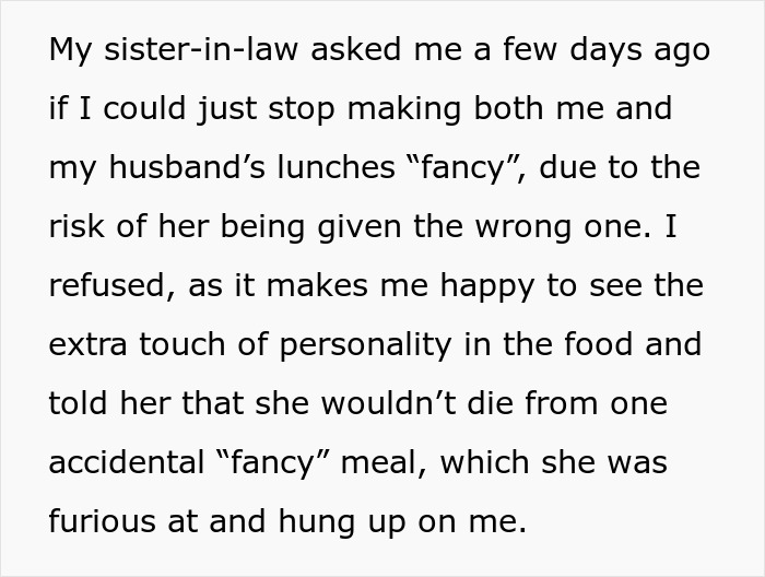 Woman Cooks For Her SIL Every Day, Gets Complaints About The Meals Being Too “Bourgeois”