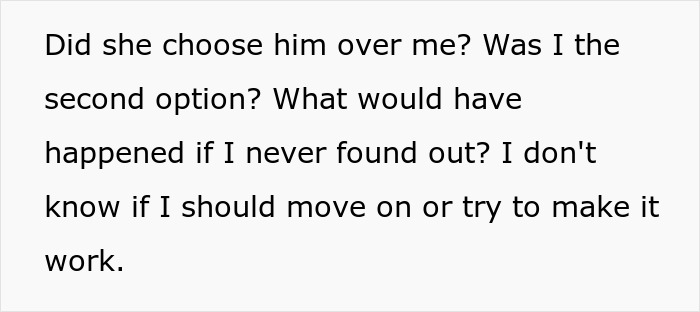 Man Learns GF Had Affair With Her Boss, She Begs To Stay Together, He Kicks Her Out