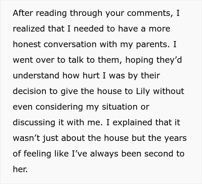 “Family Comes First”: Man Refuses To Help Parents After They Give Their House To Sister