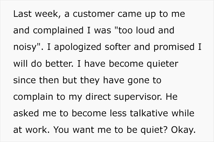 “You Want Me To Be Quiet? Okay”: Forced Silence Leads To Chaos In Malicious Compliance