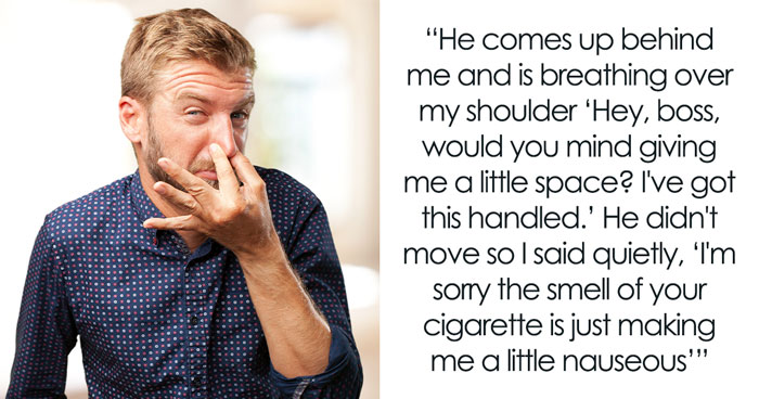 Boss Threatens Employee With A Write-Up After They Complained About Him Stinking Of Smoke