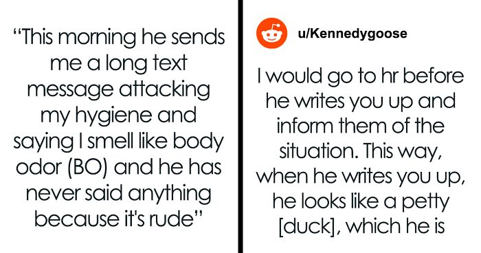 “Boss Told Me He Is Going To Write Me Up For Asking Him To Take A Step Away From Me”