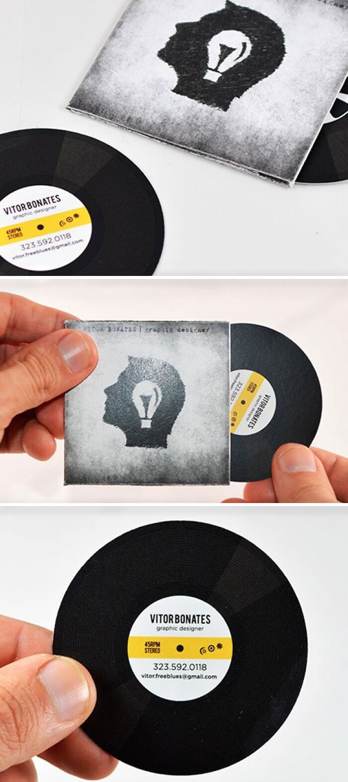 Record Album Business Card