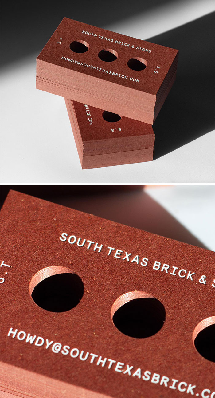 Cards For A Brick Supplier In Houston