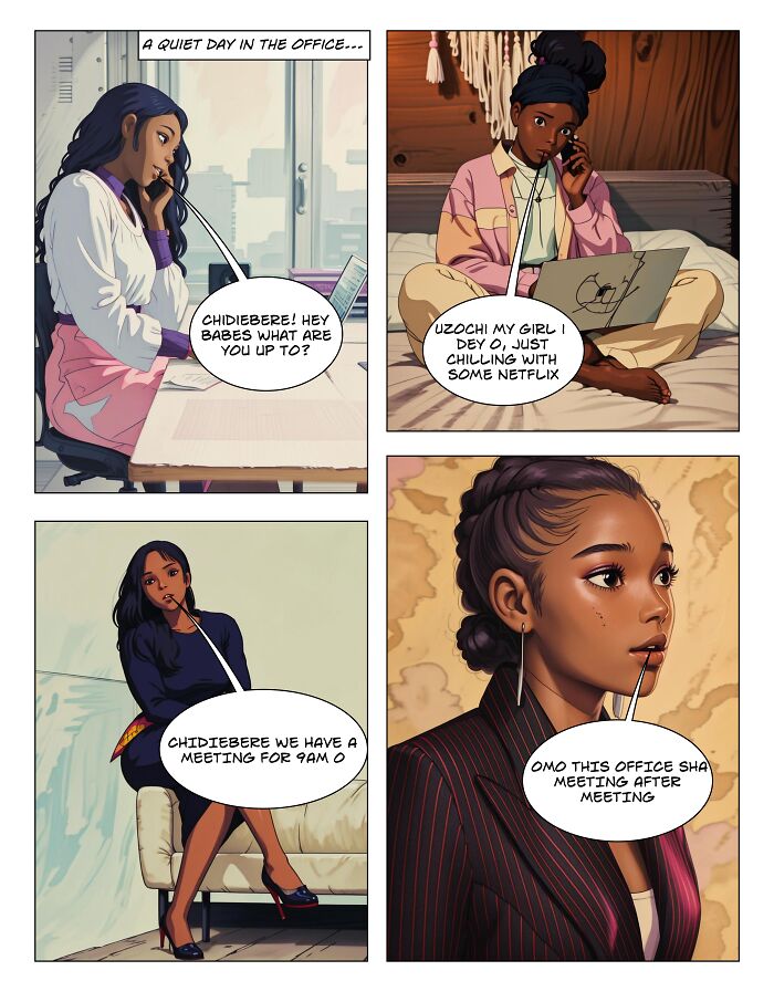 I Created 5 Comic Strips Celebrating The African Culture