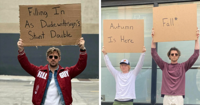 110 Times “Dude With Sign” Caught People’s Attention Without Doing Much (New Pics)