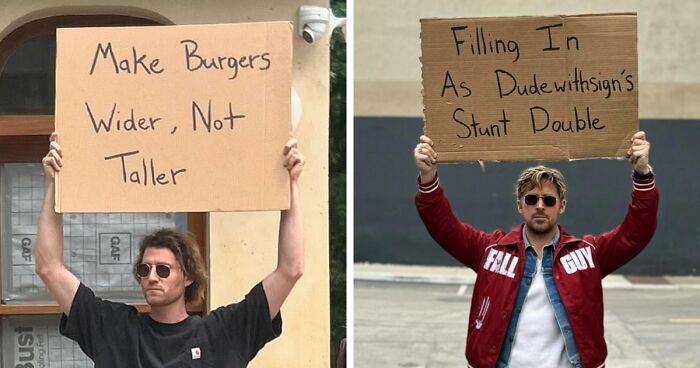 110 Times “Dude With Sign” Did Everyone A Service And Protested Everyday Annoying Things (New Pics)