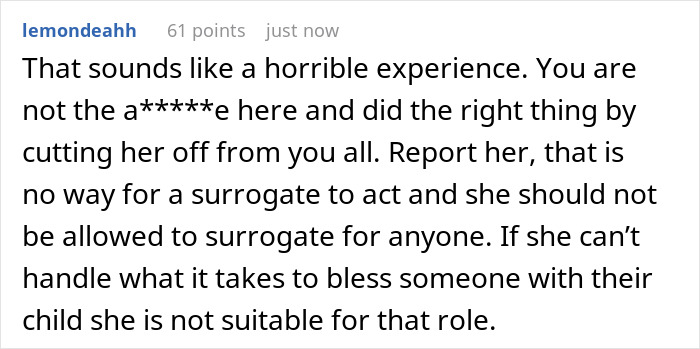 “[Am I The Jerk] For Cutting Off My Surrogate After She Made Me and My Husband Feel Uncomfortable?”