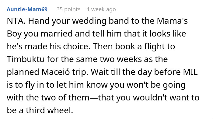 Woman Left Stunned After Man Forces Her To Choose Between His Mom Or Their Divorce