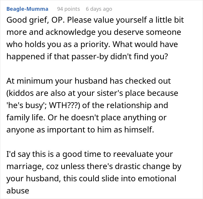 Woman Asks If She Should Divorce Her Husband After His Grave Error Nearly Cost Her Her Life