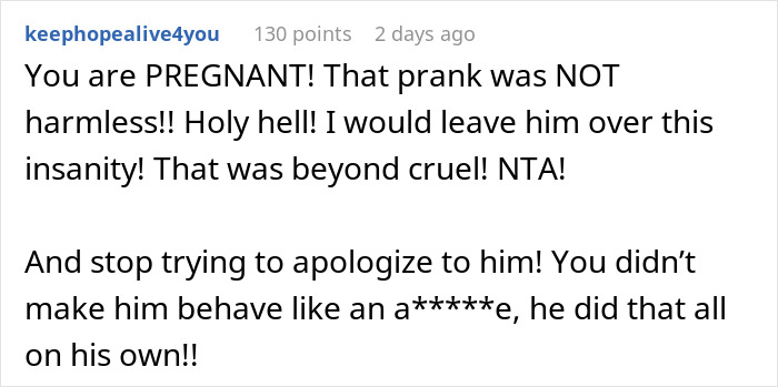 “Harmless Prank” Leaves 34-Weeks-Pregnant Wife Sobbing Uncontrollably, Husband Shifts The Blame