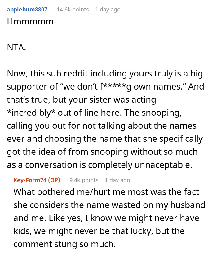 “AITA For Leaving The Hospital After My Sister Gave Birth And Announced The Name Of Her Baby?”