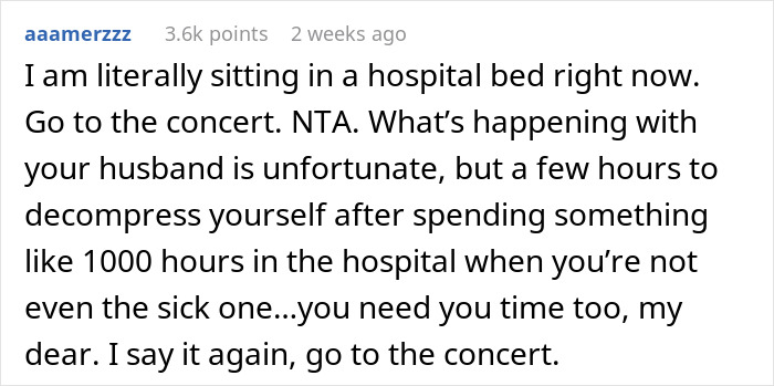 Once-In-A-Lifetime Concert Leaves Woman In A Turmoil Of Guilt As Husband Ails In The ICU