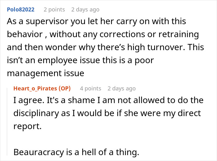 Employee Keeps Disrespecting Colleague, Not Knowing They Are The Boss, Gets Removed From Scheduling 