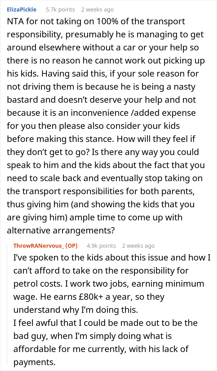 Ex Wants To See His Kids But Won’t Lift A Finger, Livid When Mom Refuses To Drive Them To See Him