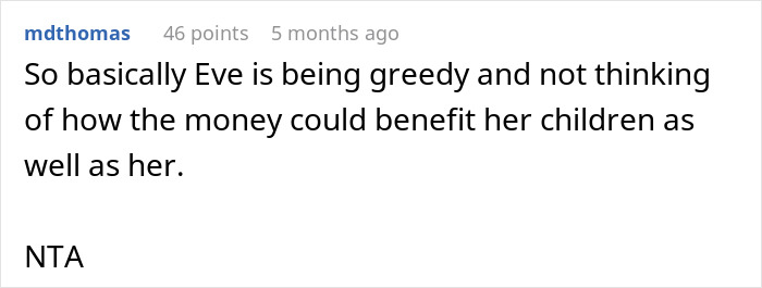 Woman Feels Entitled To Family’s Life-Changing Inheritance Just Because She Has 5 Kids, Gets A Reality Check