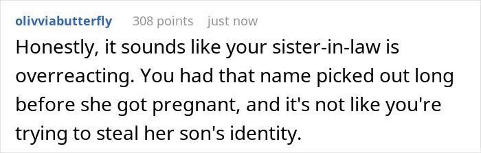 SIL Steals Woman's Favorite Baby Name, Is Livid When She Still Gives Her Baby The Same Name