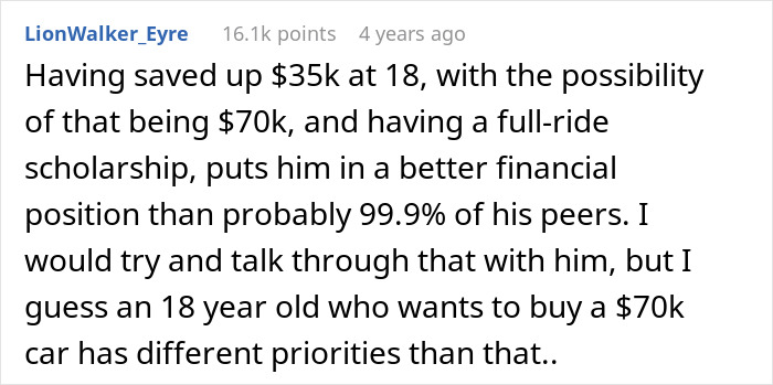 Parents Promise To Match Teen’s Savings For A Car, Stunned After It Turns Out He’s Saved $35K