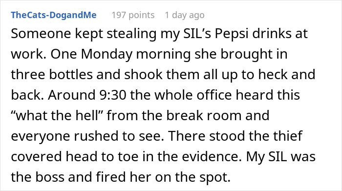 Coworkers Unite In Teaching Food Thief A Lesson, End Up With A Nasty Spectacle