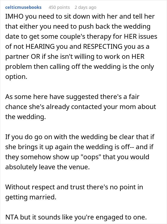 Man Is Livid After Fiancée Insists On Inviting His Toxic Parents, Threatens To Cancel Wedding