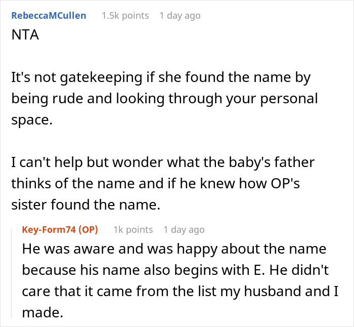 “AITA For Leaving The Hospital After My Sister Gave Birth And Announced The Name Of Her Baby?”