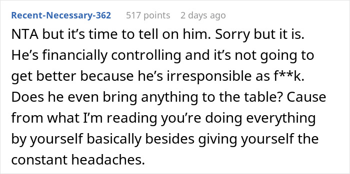 Entitled Man Splurges $4K Dad Gifted To His Kid, Puts Blame On Wife When She Asks Where It Went